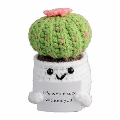 Crochet Potted Cactus Ornament